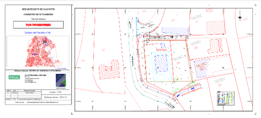 Levé topographique - projet city stade de mtsamboro - mayotte bureau d'études